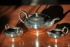 Антикварный чайный сервиз (чайник, молочник и сахарница) Англия, конец 19 - начало 20 века - Ценный подарок жене женщине руководителю теще свекрови - старинный антикварный английский чайный сервиз (чайник, молочник и сахарница, комплект) купите с курьерской доставкой в магазине ДариАнтик.рф