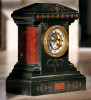 Редкие интерьерные каминные часы 19 века с открытым анкером и красивым боем - Ценный подарок класса VIP на юбилей, день рождения для состоятельных, настоящих ценителей стильных интерьеров - шикарные редкие интерьерные часы с боем в стиле Наполеон III. Очень редкий и абсолютно уникальный экземпляр каминных часов, оригинальное состоя