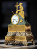 Антикварные Французские каминные часы BAULLIER & FILS PARIS - прекрасный подарок на новый год подобрать, антикварные Французские часы купить в москве, часы в стиле Ампир в подарок купить, часы эпохи Реставрации в подарок священнику, Французские каминные часы купить в подарок, ценный подарок священнику купить, подобр