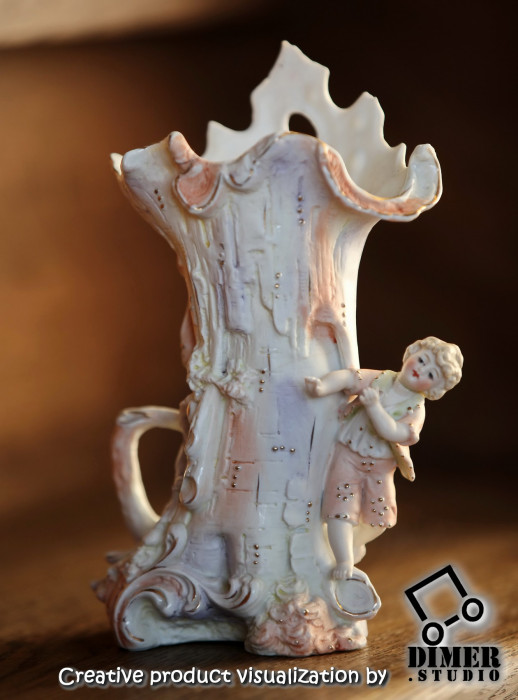 Миниатюрная антикварная французская вазочка для цветов Оригинальный подарок женщине, подарок на Рождество, элитный бизнес подарок или редкий ценный бизнес сувенир - изящная старинная французская вазочка для цветов купить в магазине Дари Антик