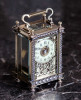 Редкие дамские каретные часы 19 века - Редкие механические антикварные каретные настольные часы 19 века, украшенные шикарными кристаллами. Элитный VIP подарок удивляющий и запоминающийся!