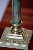Старинная керосиновая лампа «Тюльпан» из бронзы и оникса - Старинная керосиновая лампа «Тюльпан» из бронзы и оникса