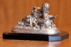 Старинная статуэтка "Ангелочек" - Рождественский сувенир на рабочий стол, подарок руководителю, подарок шефу - старинная статуэтка "Ангелочек" на подставке из натурального камня. Франция, конец 19 века