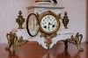 Антикварные французские каминные часы с боем "Амур и бабочка" - Антикварные французские каминные часы с боем "Амур и бабочка"