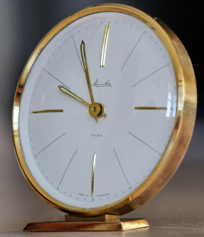 Компактные настольные ретро часы Mauthe 50-х годов