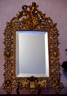 Антикварное французское зеркало «Психея» в стиле Ренессанс