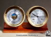 Винтажные каютные часы с боем (склянки) и барометром «AIRGUIDE» - Необычный подарок на юбилей, оригинальный подарок для офицера моряка морпеха, прекрасный подарок капитану яхтсмену подводнику - морские каютные часы «AIRGUIDE» с боем, в комплекте с барометром, классическая модель, выпускавшаяся в 60-70 годах ХХ века. Час