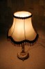 Антикварная лампа ночник с абажуром на основании из оникса - Антикварная лампа ночник с абажуром на основании из оникса