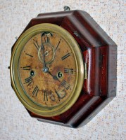 Старинные Американские октагональные часы Ansonia с боем