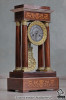 Французские часы портик с инкрустацией, в стиле "Ампир", с боем - Лучшая идея для VIP подарка, дорогого подарка на юбилей или новоселье - антикварные Французские часы портик 19 века с боем Французские часы портик с инкрустацией, в стиле "Ампир", с боем