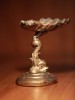 Изящная миниатюрная икорница или мелочница пепельница - Изящная миниатюрная старинная пепельница или мелочница, выполненная из посеребренной латуни в 19 веке в стиле барокко. Оригинальный бизнес сувенир, отличный подарок на Новый Год или Рождество, этот подарок понравится шеф