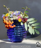 Винтажная цветочная вазочка пикфлёр, кобальтовое стекло, США - Винтажная цветочная вазочка пикфлёр, кобальтовое стекло, США