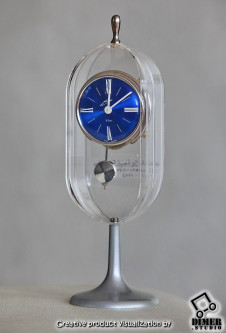 Немецкие дизайнерские винтажные часы Schmid в прозрачном корпусе
