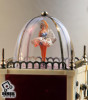 Винтажные музыкальные часы-будильник «Балерина» из Германии - Старинные музыкальные немецкие прикроватные настольные часы - будильник с анимацией "Танцующая Балерина": удивляющий ценный подарок или редкий ценный сувенир для актрисы танцовщицы балерины Винтажные музыкальные часы-будильник «Балерина» из Германии