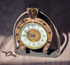 Антикварные кабинетные настольные часы из Англии в форме подковы на удачу - Солидный подарок или необычный ценный сувенир - шикарные механические кабинетные настольные часы в форме подковы "на удачу" - лучший ценный подарок со смыслом бизнесмену руководителю или  любителю скачек и лошадей Антикварные кабинетные настольные часы из