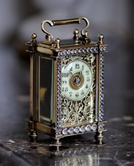 Редкие дамские каретные часы 19 века