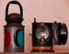 Старинный английский сигнальный железнодорожный фонарь "BR(W)" - Подарок железнодорожнику, необычный элемент интерьера - Настоящий английский керосиновый железнодорожный фонарь «BR(W)» первой половины 20 века