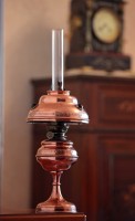 Старинная медная «Парижская» керосиновая лампа 19 века KOSMOS-BRENNER