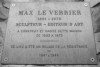 Старинная пепельница, мелочница из бронзы Max LE VERRIER «АНТИЧНЫЕ ВОИНЫ» - Памятная доска известному французскому скульптору Max LE VERRIER 