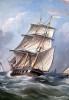 Морской пейзаж, неизвестный художник, Англия конец 19 века - Морской пейзаж, неизвестный художник, Англия конец 19 века