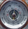 Английский ретро барометр с термометром «SB» в форме подковы на удачу - Английский ретро барометр с термометром «SB» в форме подковы на удачу
